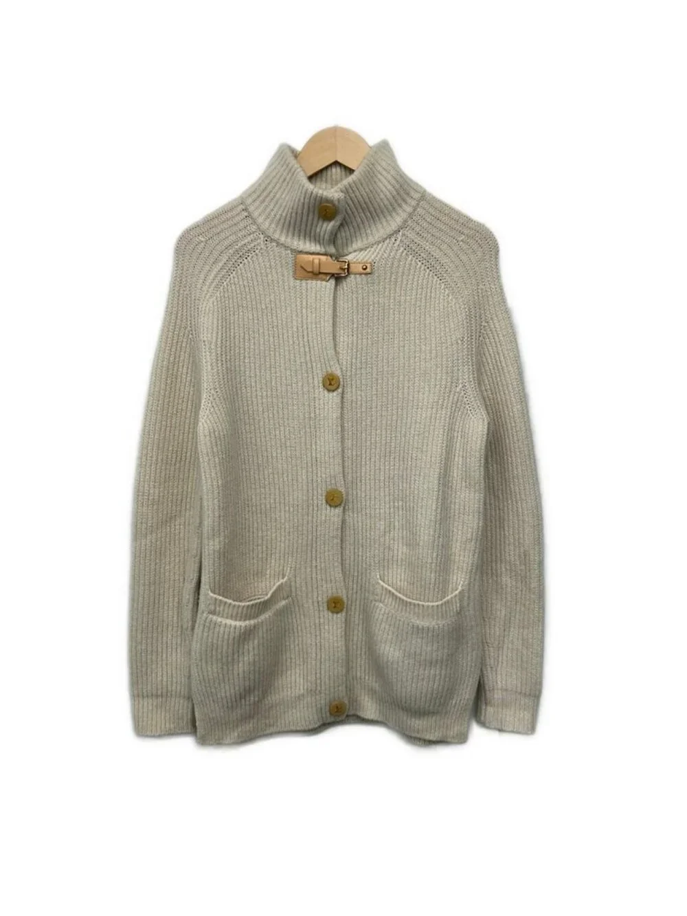Louis Vuitton Cardigan S Beige Long Sleeve